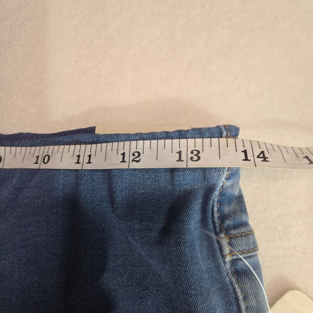 NWT We The Free People Penny Pull On Flare Jeans Blue Mid Rise Denim Women 27x34 - Picture 11 of 16